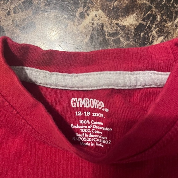 Gymboree Red Fire Rescue Long Sleeve Tee - Picture 1 of 2